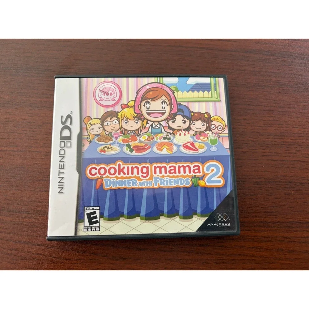Nintendo Cooking Mama 2 Video Game Case And Booklet Only - NO CARTRIDGE